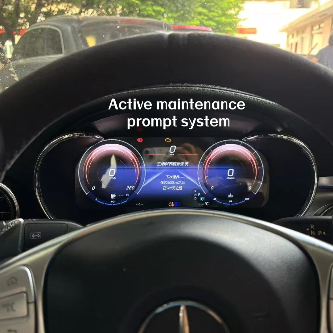 

Автомобильный цифровой кластер с левым рулем для Mercedes-Benz GLC W205 2015 2016-2018, приборная панель, виртуальный кабин, экран спидометра