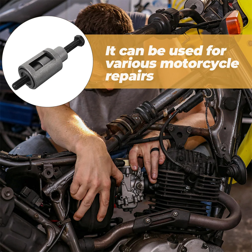 2 قطعة مجموعة أدوات إصلاح الدراجة النارية تحمل مجتذب التفكيك إزالة DIY بها بنفسك صيانة دائمة تحمل مجتذب للدراجات النارية #2