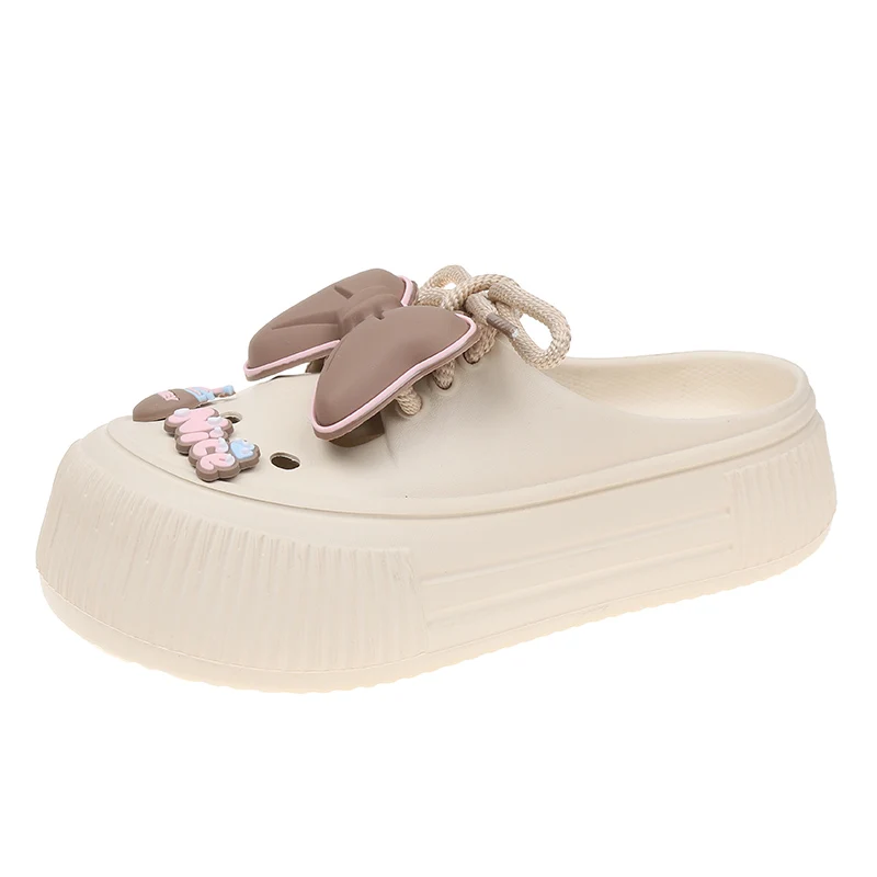 New female cartoon cute summer outdoor slippers non-slip platform sandals Beach shoes Girls bathroom women's shoes plus size 42