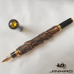 1 PCS Jinhao High-grade Exquisite Oriental Dragon Embossed Relief Gift Beauty Calligraphy Fountain Pen