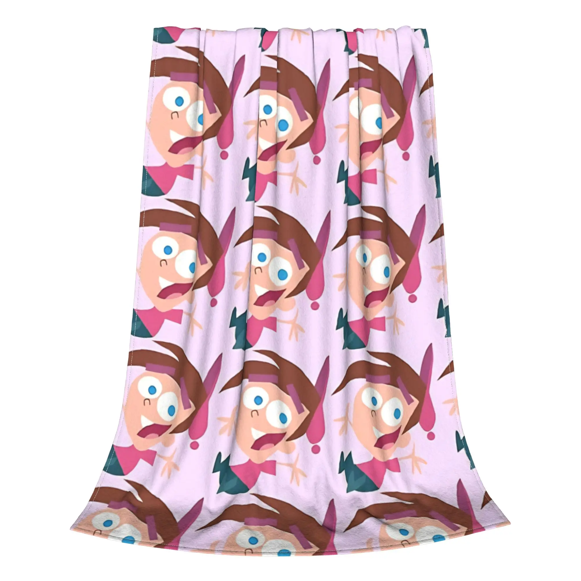 1PC Home Cutecore vibrant packed cartoon Fairly Odd Treasures Blanket Super Cosy Plush Home Living Room Sofa Halloween