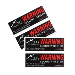 4Pcs Gps Warning Security System Car Sticker Personalized Decal Truck Motorcycle Auto Accessories Decoration PVC 10cm*3.5cm