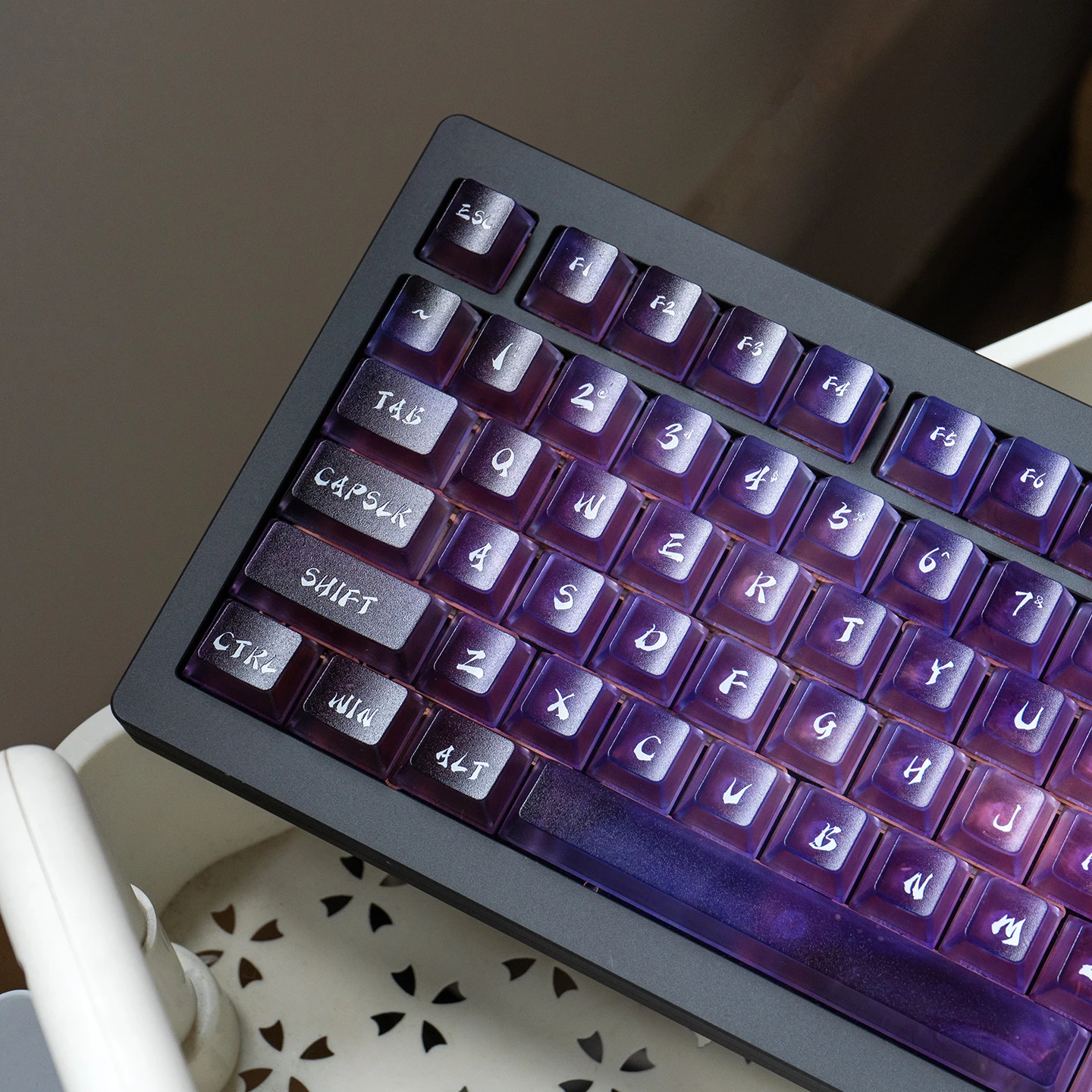 Xingsui gradiente Keycap Pc niebla-transparente 3D Pad impresión cereza Foraula F75/F99 119 teclas Keycap Set