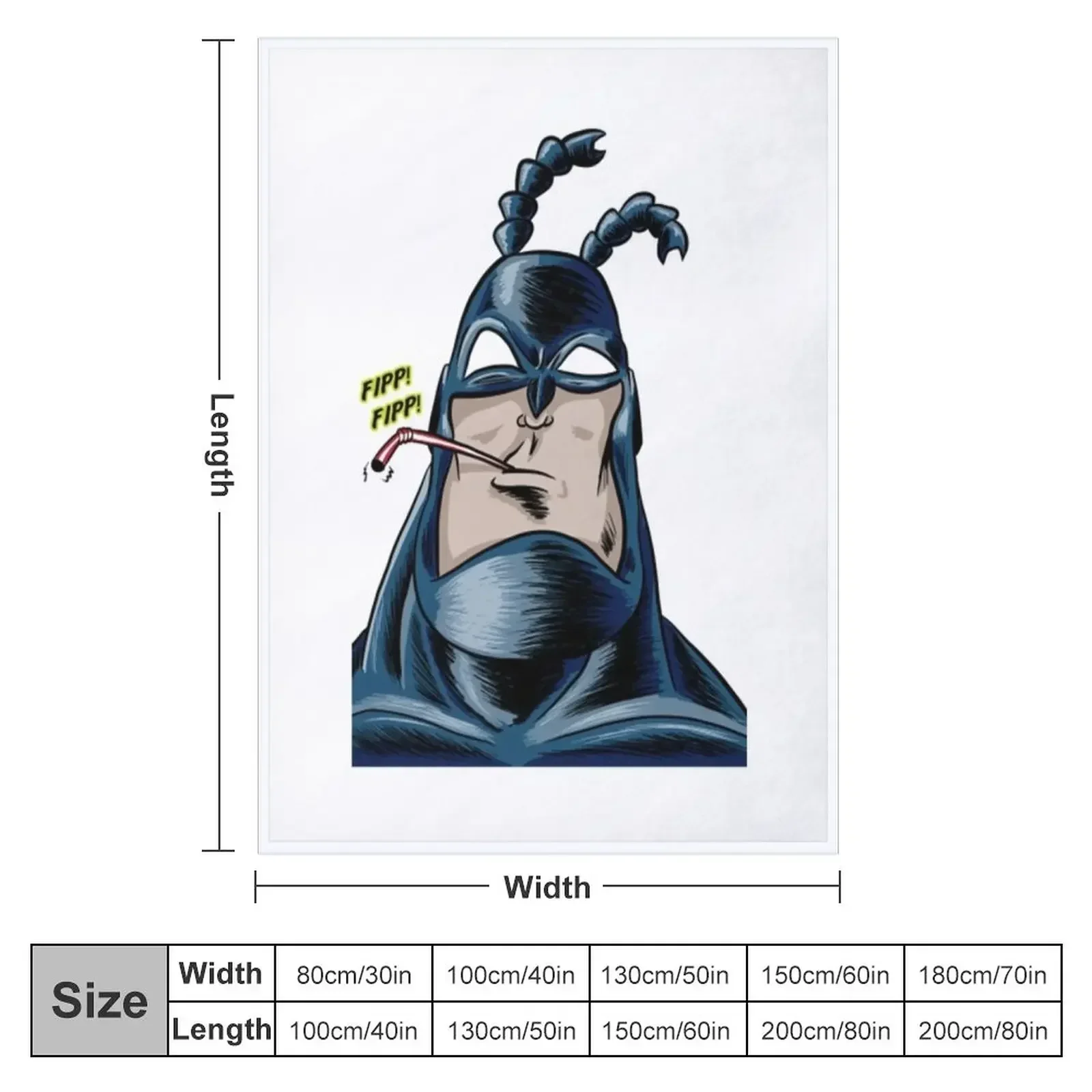 The Tick T-ShirtThe Tick Throw Blanket anime Flannels Sleeping Bag Blankets