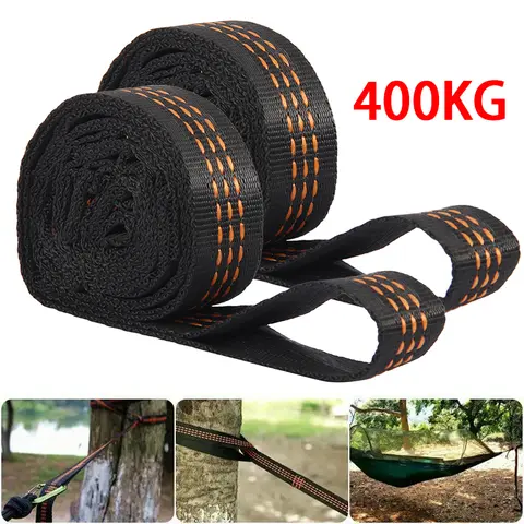 Sangles de hamac, 2 à 6 pièces, 400kg, roulement élevé, réglables, portables, pour Camping en plein air, sangles de balançoire suspendues, corde d'arbre