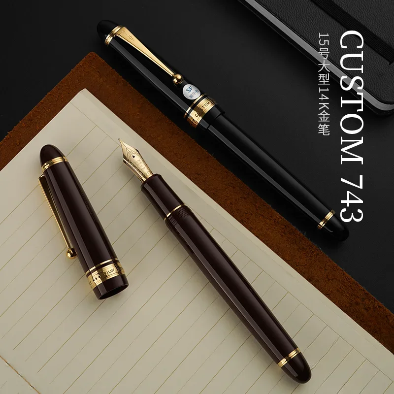 Japan PILOT Custom 743 large 14K Gold pen  FA Deluxe Writing Instrument for Improved Penmanship and Gifting gift AA