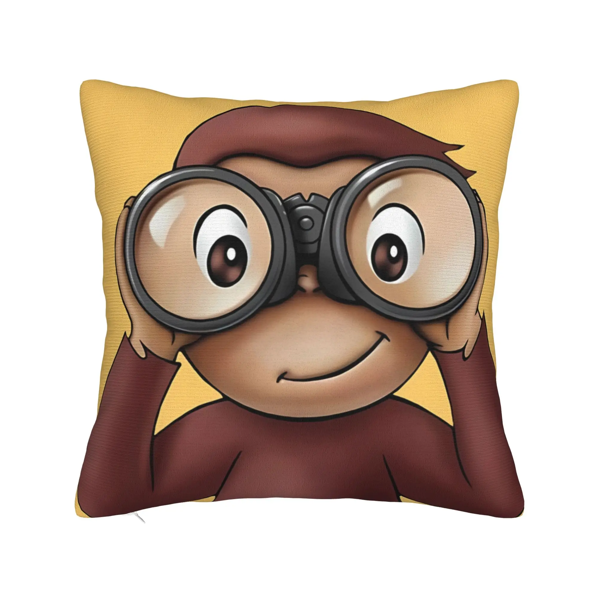 Curious George-s Pillow Cover  Graphic Cushion Cover Morden Pillow Case For Living Room Bed Chair