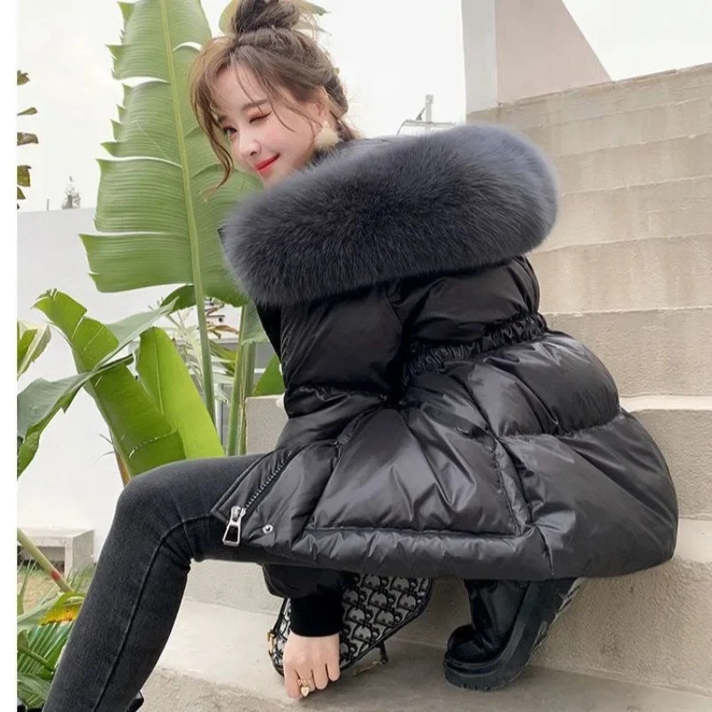 Cotton-padded Clothes Female Mid-length Style Winter 2024 New Style Down Padded Jacket Temperament Look Slimmer Padded Jacket