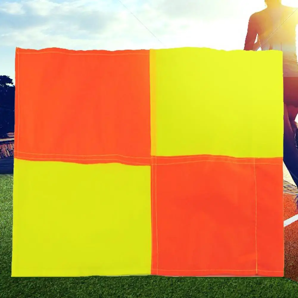 Bandera de árbitro de fútbol para juego justo, partido deportivo, fútbol, Rugby, Hockey, entrenamiento, banderas de Linesman