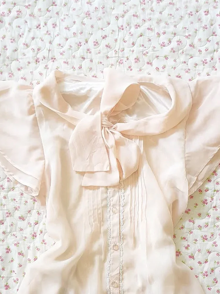 Original Sli Unique blanc ature Sve irt été nouveau 2025 haut de gamme sensation coton mélange ort Sve femmes irt