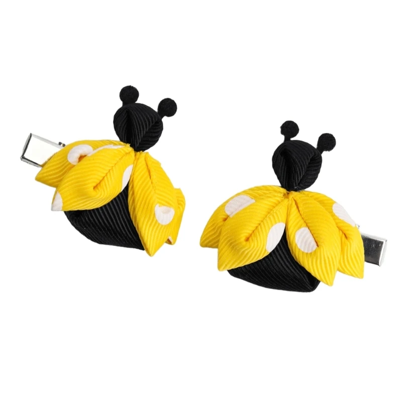 Sweet 2000s Girls Hairpins Colorful Ladybird Handmade Hairpins Cartoon Hairpin