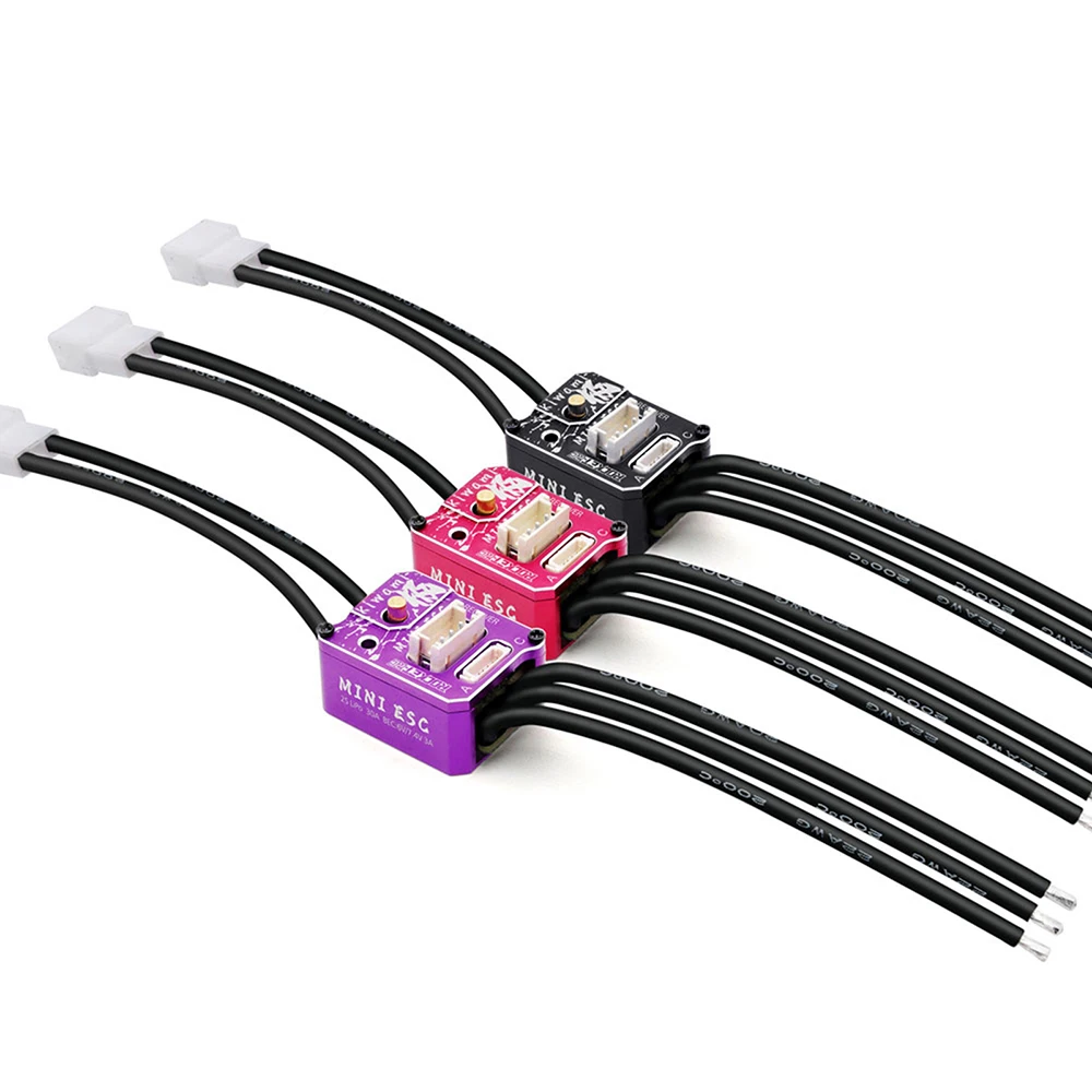 ROCKET-RC 3500KV-6800KV moteur 30A ESC avec carte de programmation LED brosses Combo BEC 3A 6V/7.4V contrôleur de vitesse pour voiture RC 1/18 RC