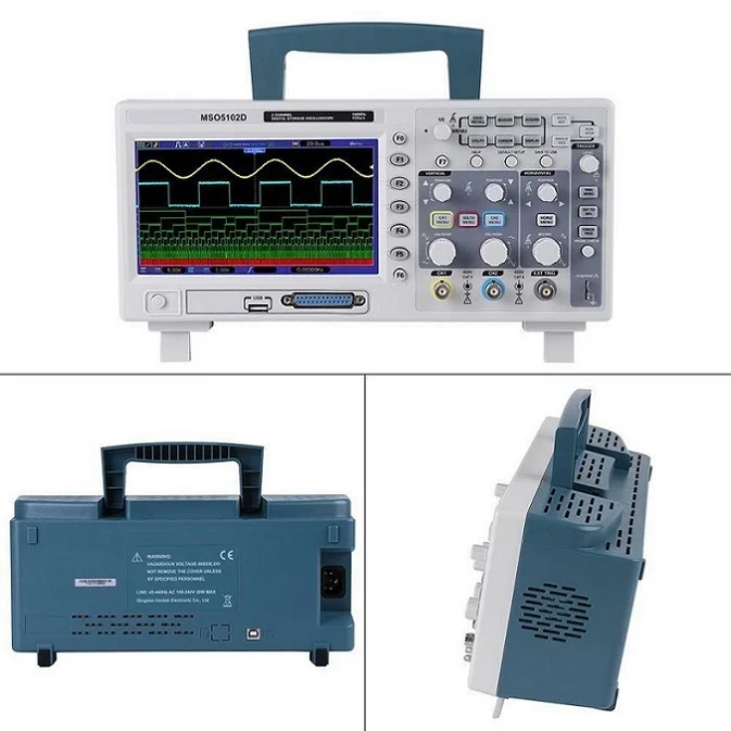 Hantek Mso5102d 100mhz Mixed Signal Oscilloscope 16 Channels Logic Analyzer 2 Channels Oscilloscope External Trigger