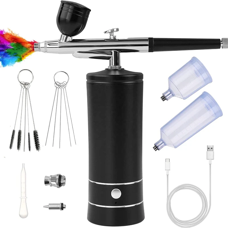 Cordless Aerografo Profissional Airbrush Cake Portable Paint Spray Airbrush Compressor Kit