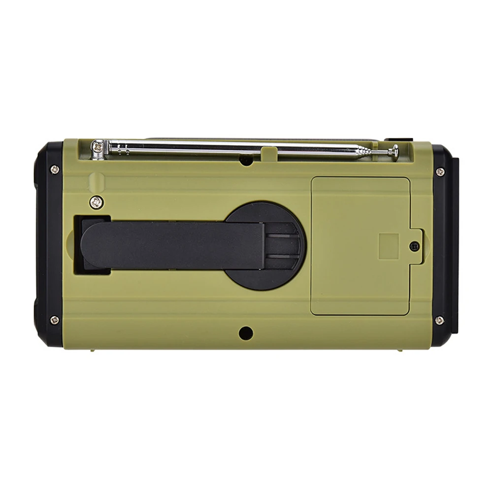 手回し緊急ラジオ 太陽光発電ラジオ 多機能懐中電灯 & SOS アラーム 屋外屋内緊急用ソーラーラジオ