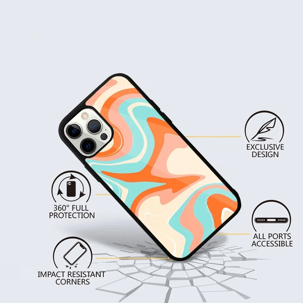 Abstract Swirl Graffiti  Phone Case For iPhone 15,14,13,12,11,Plus,Pro,Max Mini Magsafe Magnetic Wireless Charging