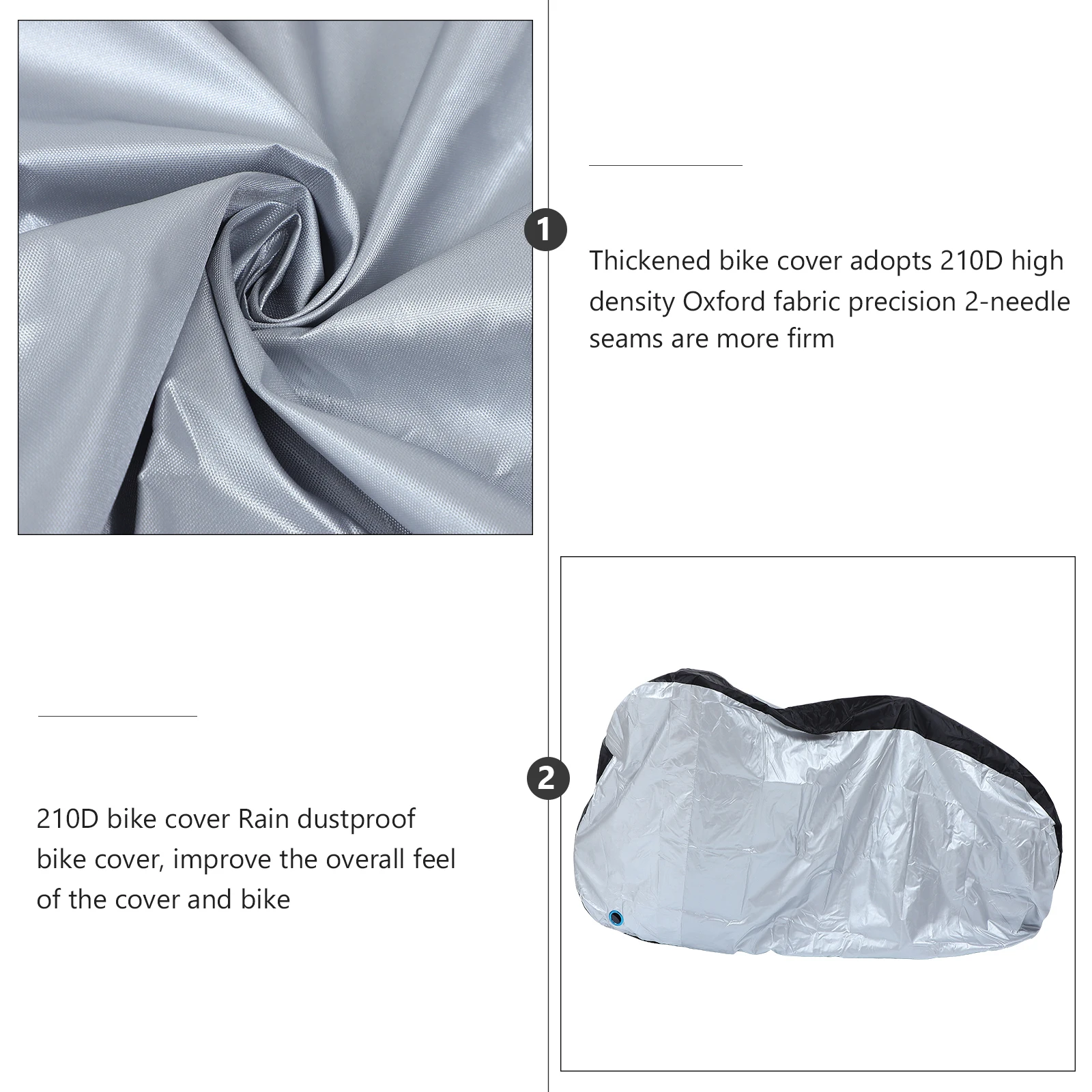 

Waterproof Bike Cover 210D Polyester Dustproof Case for Mountain Road Folding Bikes Protection Against Rain Sun Snow Hail Bike