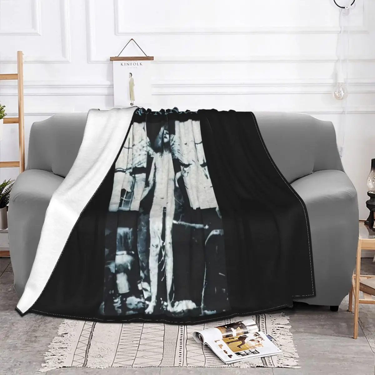 1996 Marilyn Manson Antichrist Superstar 2 Anime Bed Blankets Couple Blankets Winter Warm Blanket Throw Blanket