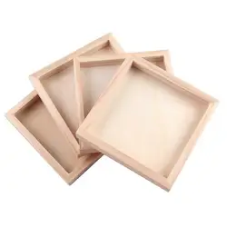 12x12cm Wooden Puzzle Holder Innoxious Educational Aid Assistant Puzzle Pallet Puzzle Holder Practical Puzzle Bottom Puzzle Tray