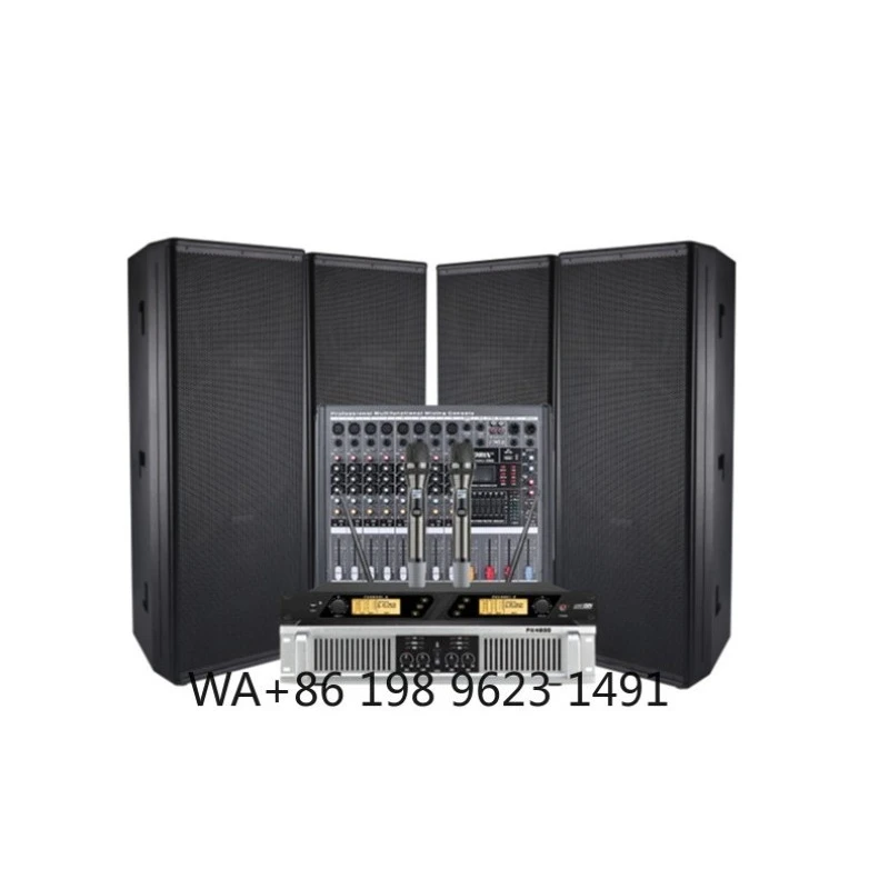 

Super Power Passive Dual 15 Inch Professional Speaker for Gymnasium Stadium Palaestra Public Performance Audio Equipment