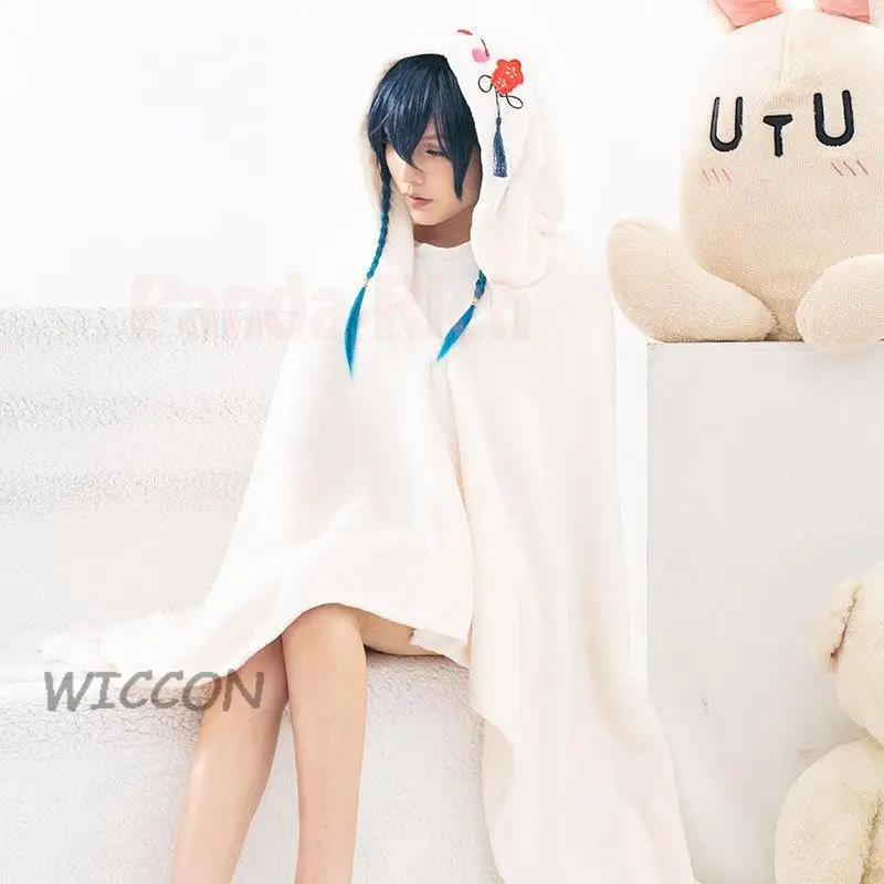 Genshin Impact Tighnari Scaramouche Xiao Kaveh Kaeya Venti Hutao Lyney Fleece Hoodie Blankets Cloak Cape Pajamas Cosplay Costume