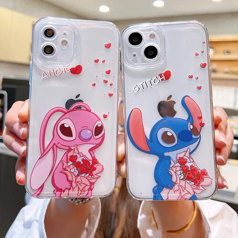 Stitch Holding Flowers per Sony Xperia XZ2 XP XZ premrum XZ1 Compart 1iV 10iV XZ XZs Case