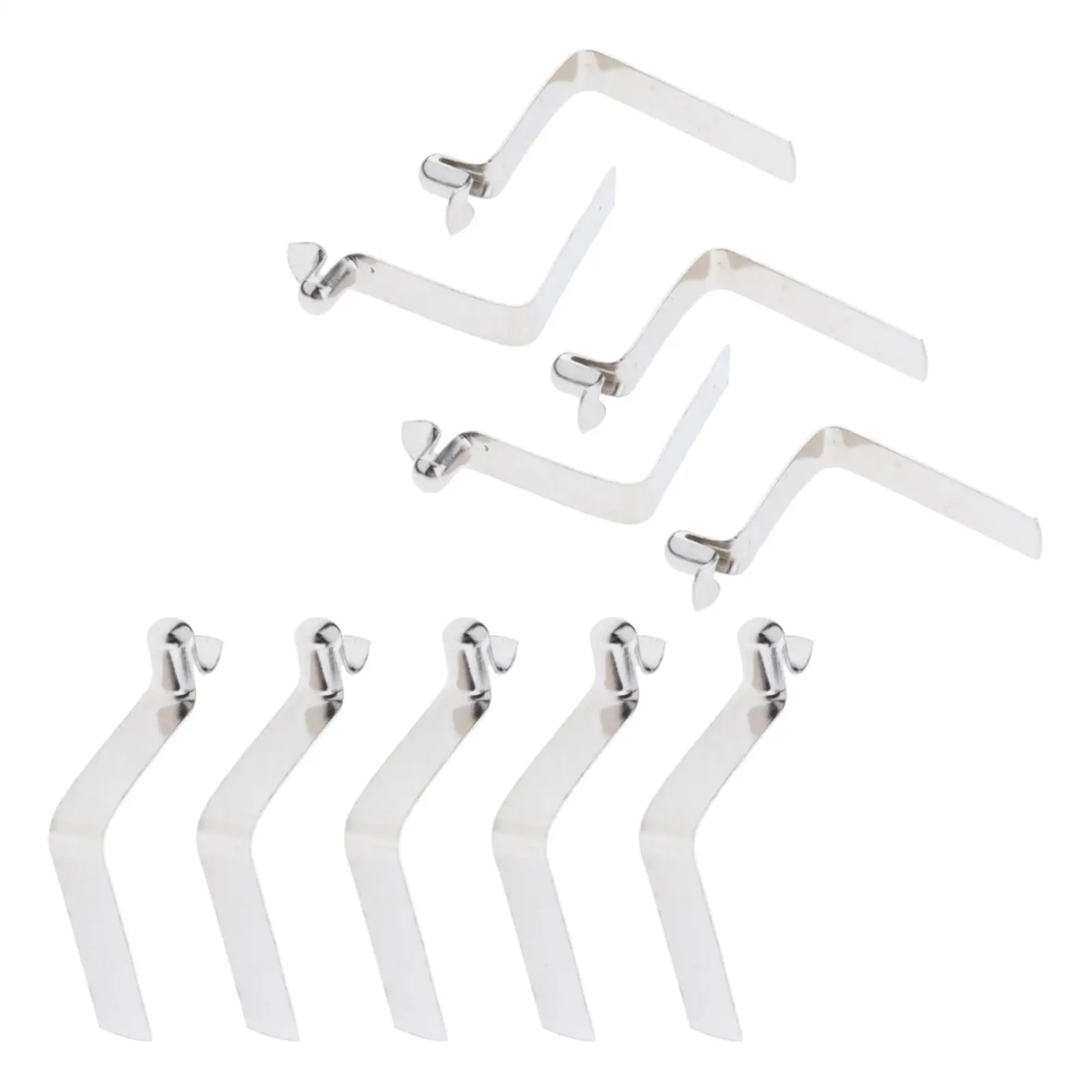 10 Pieces Spring Clips Tent Pole Clips Push Button Spring Awning Accresories Locking Tube Pin