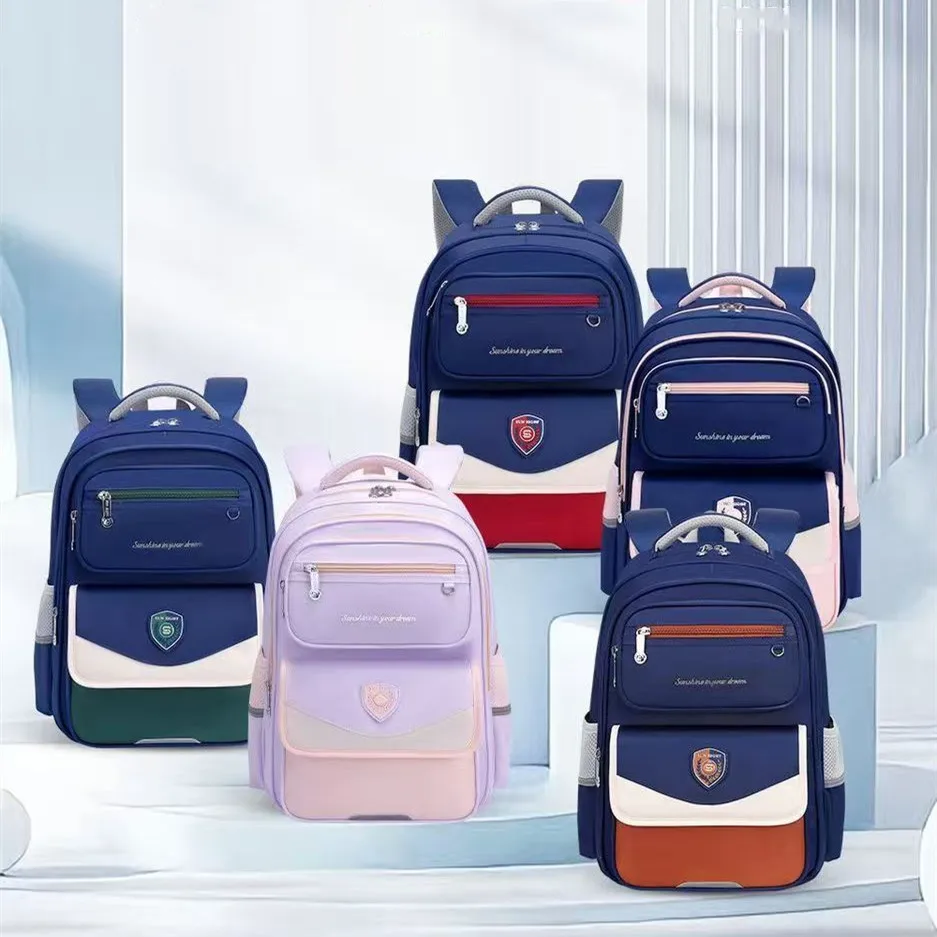Tas Sekolah Ortopedi Sun Eight Kelas 3-6 Siswa SD Ransel Bahu Kapasitas Besar Ringan Tahan Air Mochilas Escloares
