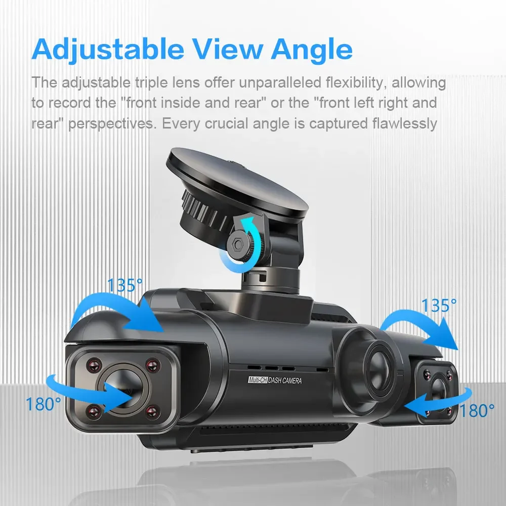 AD365 FHD 1080P Stream 4 Channel Camera Dashcam Wifi Gps Car Vehicle Dvr Front And Back Dash Cam Cameras For Car