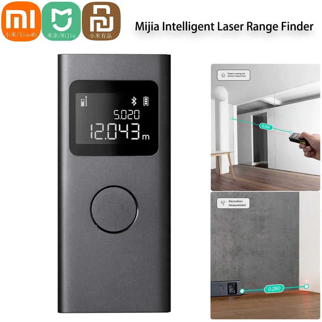 

Xiaomi Mijia Smart Laser Range Finder Tape Measure Work With Mi Home APP Laser Rangefinder Distance Meter Digital Device Ruler