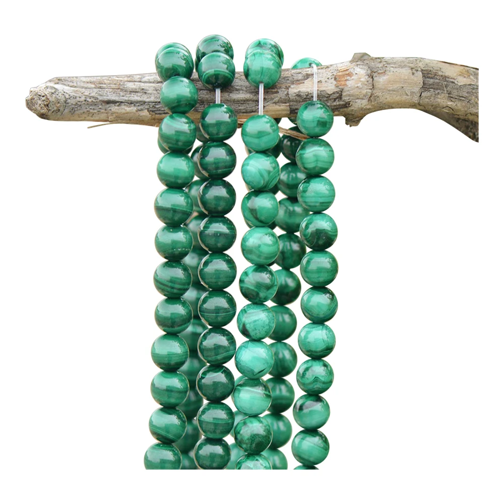 

Grade AAA Natural Malachite Beads NOT Dyed 6mm 8mm 10mm 12mm Smooth Polished Round 15 Inch Strand