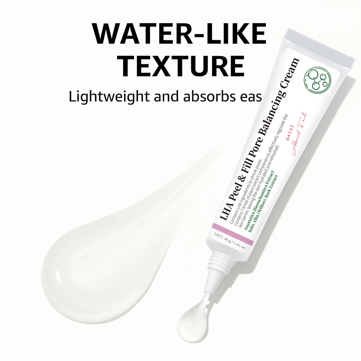 ครีม LHA Peel & Fill Pore Balancing ช่วยกระชับรูขุมขน ผลัดเซลล์ผิว และปรับผิวให้กระจ่างใส ครีมบำรุงผิวหน้าให้ความชุ่มชื้นด้วยสารสกัดจากพืช ขนาด 40 กรัม