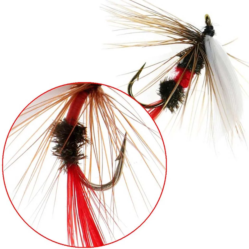 3Pcs Nass Fliegen Fliegen für Forelle Angeln Fliegen Künstliche Insekten Haken Köder Moskito Fliegen Angeln Forelle Lockt – Detail 16