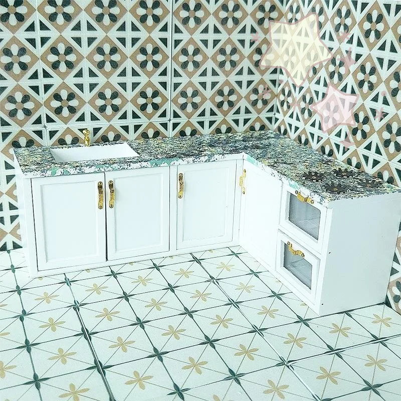 [TJ]1 個 1:12 ドールハウスミニチュア正方形木製床モデルバスルームリビングルーム装飾おもちゃドールハウスアクセサリー