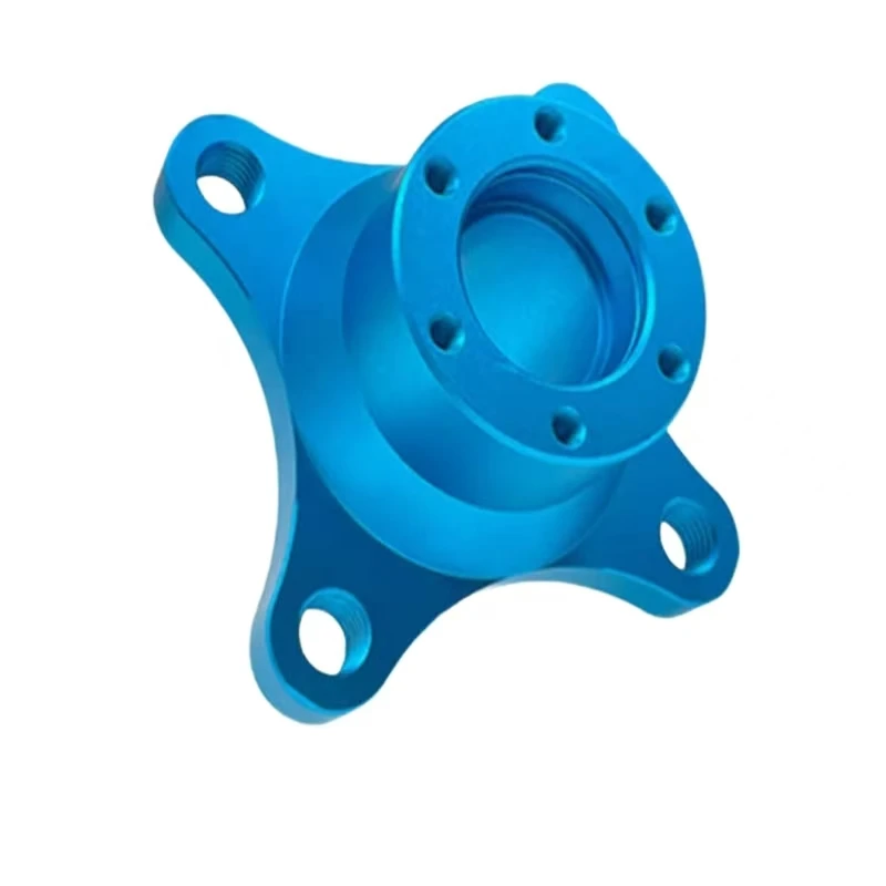 

Высокоточная услуга индивидуальной обработки с ЧПУ Изготовленные на заказ соединительные компоненты из синего анодированного алюминиевого сплава в форме позиционирования