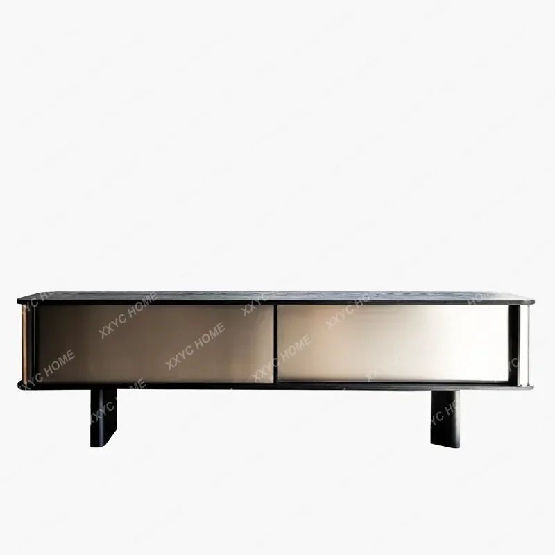 

FFMedieval Bauhaus stainless steel metal ultra-long TV cabinet