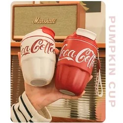 Coca Cola High Beauty Male and Female Student Car Water Cup Gift Cup Coffee Cup 304 Stainless Steel Insulated Cup
