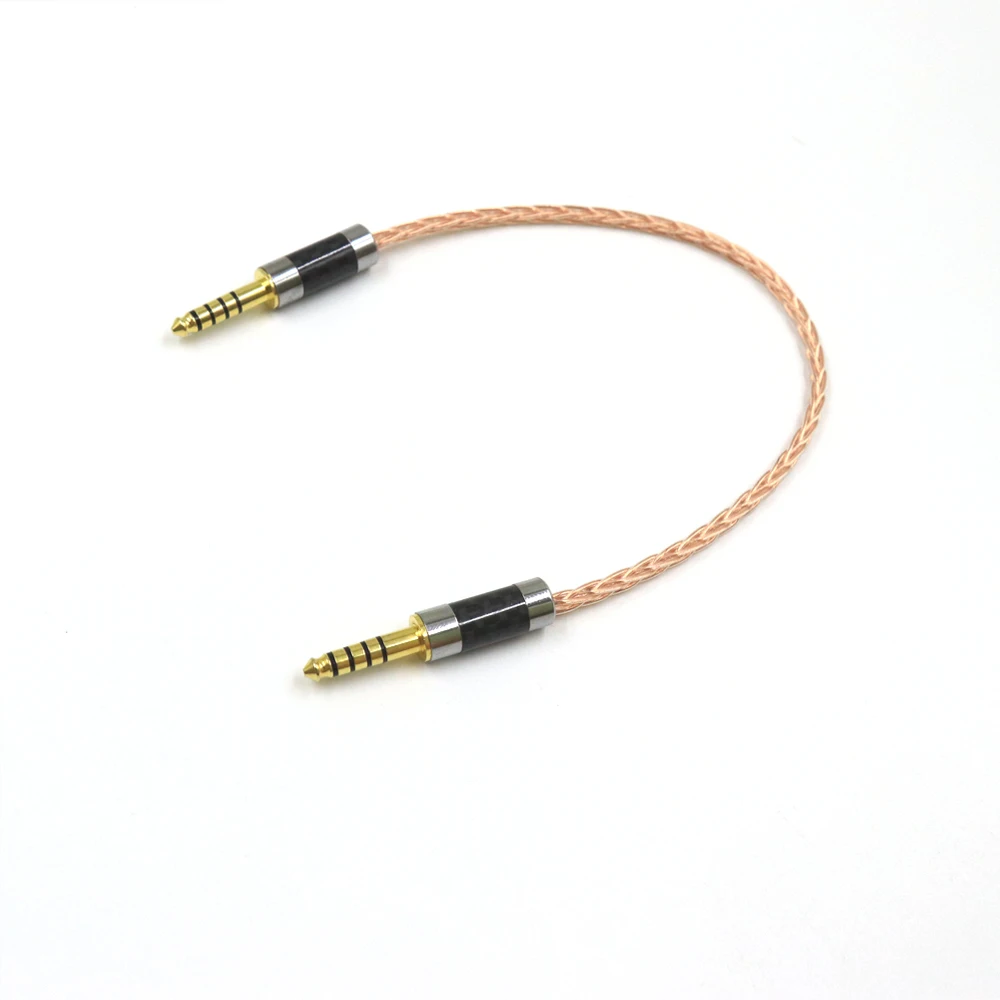シングルクリスタル銅4.4mmのバランスの取れたオス-メスオーディオアダプター4.4,ケーブル4.4オスからオスのアダプター