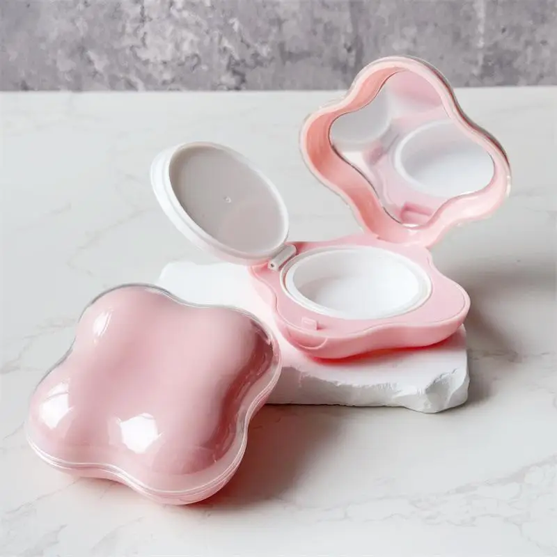 15g Empty Flip Cushion Box Powder Box Portable Cosmetic Makeup Case BB Cream /Foundation/ Blusher Container With Mirror