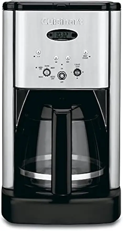 DCC-1200P1 Zet Centraal 12-Cups Programmeerbaar Koffiezetapparaat, Karaf, Geborsteld Chroom