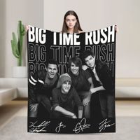 Big Time Rush Country Music Tour 2025 Flannel Blanket Winter Super Soft Throw Blanket for Living Room Bedspread Sofa Bed Cover