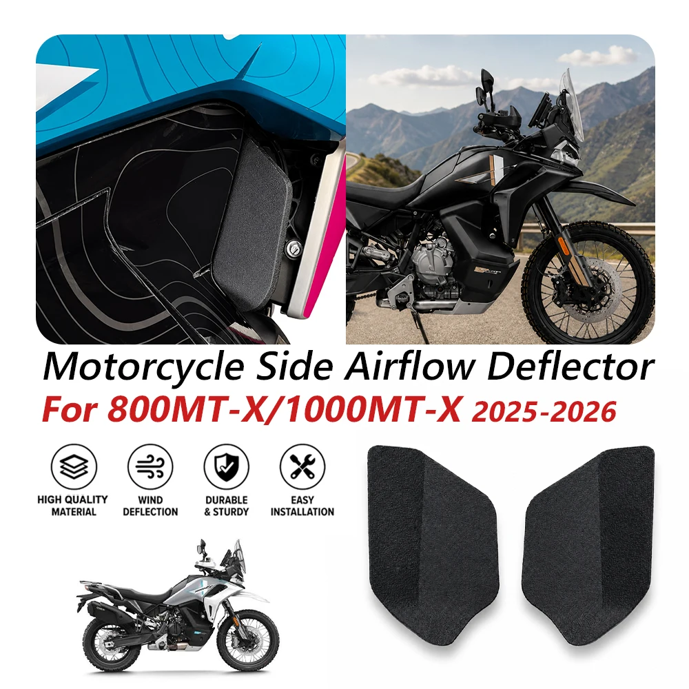 CF 800MT-X 1000MT-X Motorcycle Side Fairing Exhaust Airflow Deflector Hot Air Guard Cover For CFMOTO 800MTX 1000MTX 2025 2026