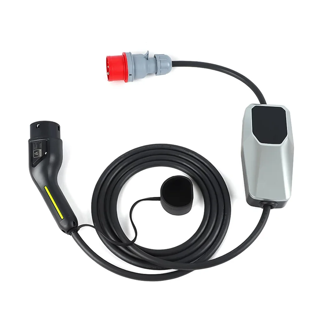 Type 2  11 KW Electric Car Portable Charger 16A 3Phase EVSE Charging CEE Plug Electric Car Charger Wallbox IEC 62196