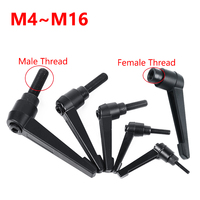 External Male Thread Clamping Knob M4 M5 M6 M8 M10 M12 M14 M16 Alloy Steel Clamping Lever Machinery Adjustable Handle Locking