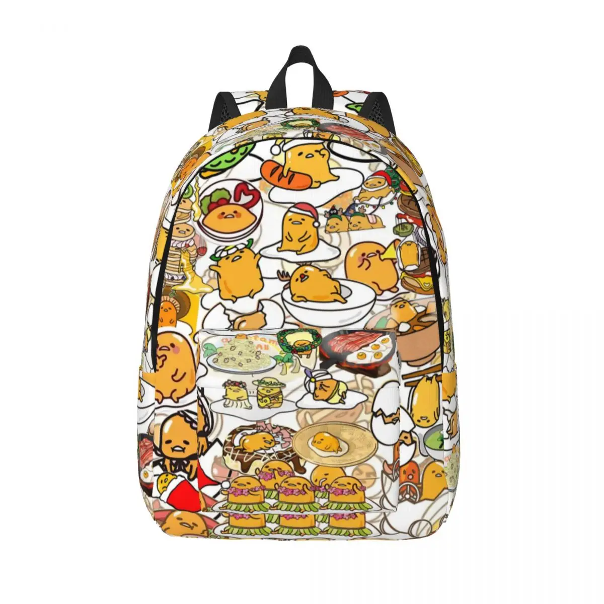 

Gudetama милый рюкзак с яйцом из мультфильма, школьный рюкзак для школьников средней школы, холщовый рюкзак для подростков, подарок