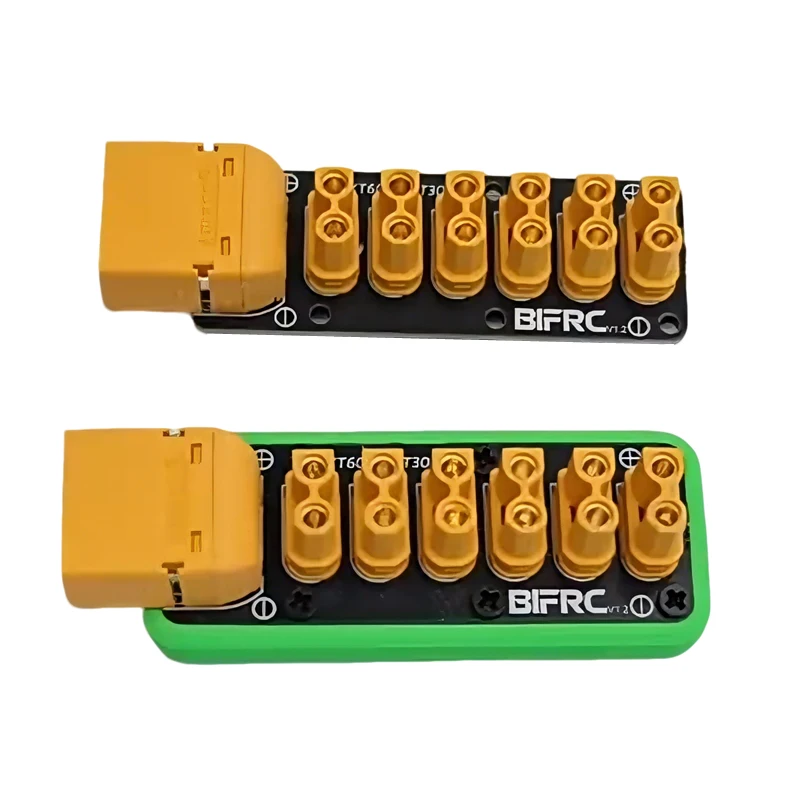 Placa de distribuição de energia de corrente de carga máxima 100a xt60 para 6 canais xt30 módulo pdb peças de modificação diy para modelos rc/robô