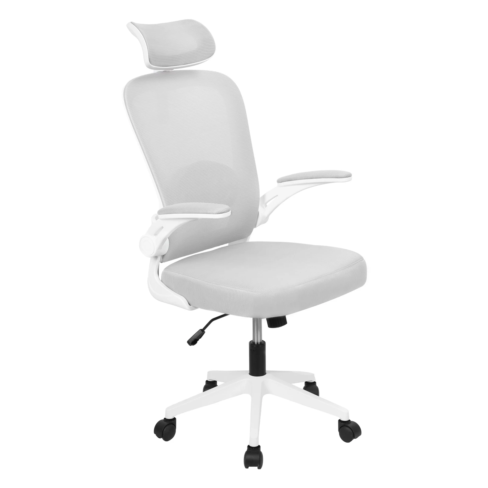 

Office Chair, Ergonomic Mesh Computer Chair, C-shaped Backrest Desk Chair with Lumbar Support and Flip-up Armrest