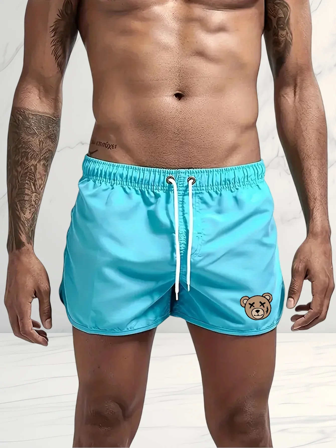 Einfarbige Strandhose