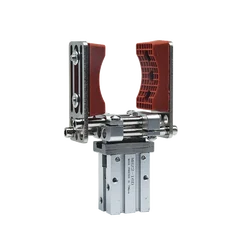 Mechanical arm clamp telescopic support pneumatic finger MHZ16D parallel gripper adjustable size arc-shaped clamping