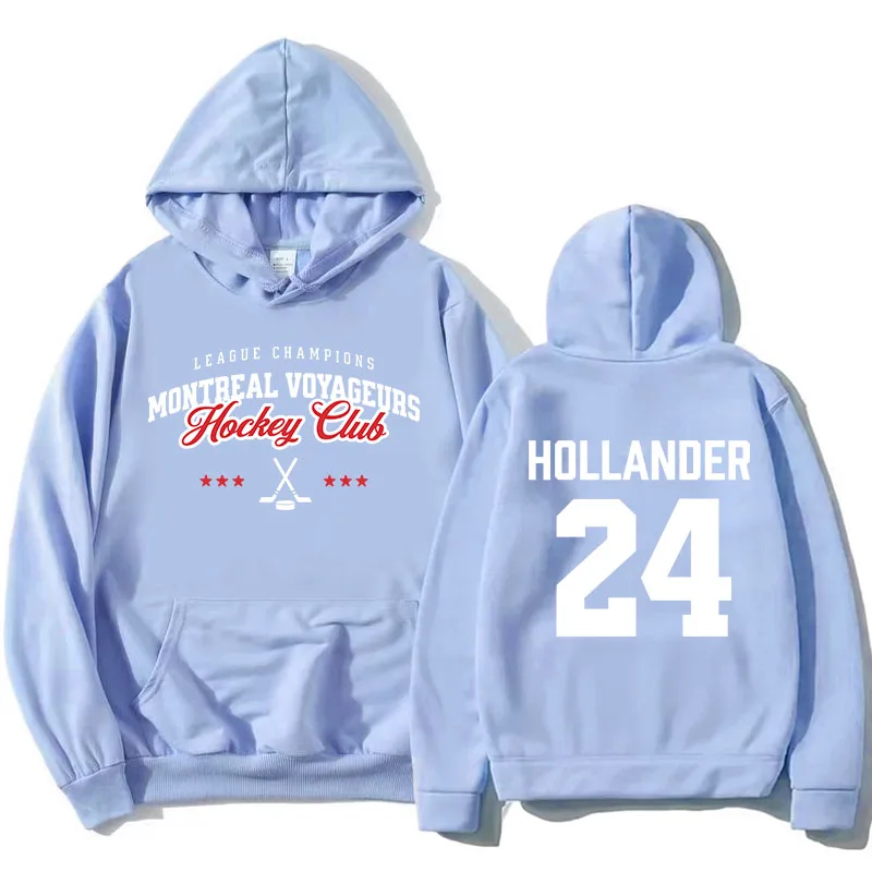 24 Hollander Montreal Voyageurs Hoodies TV Heated Rivalry Printing Sweatshirts Long Sleeve Fleece Hooded Pullovers Women Clothes